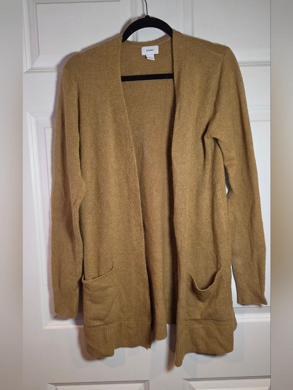Old Navy Cozy Open-Front Long Cardigan Sweater in Camel S